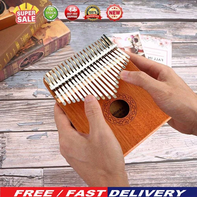 Wooden Kalimba 21 Key Finger Thumb Piano Mbira Acacia Musical Instrument Gifts