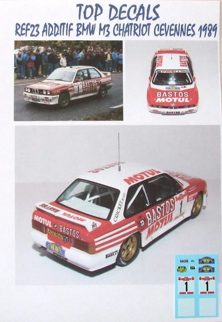 Décalcomanies 1/43 Mercedes 190E J.F. Mourgues Cévennes 1987 - Neuf Pour Modélisme