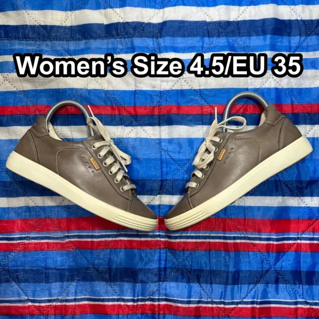 ECCO Danish Design Gray Leather Shoes Women’s Size US 4.5 / EU 35