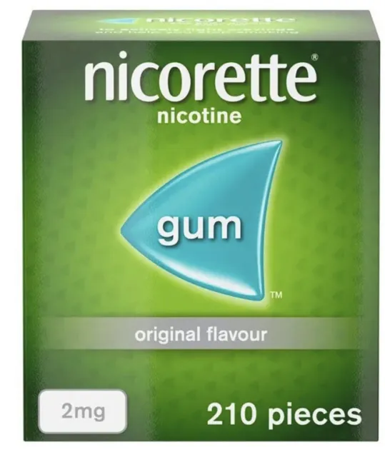 Gomma da masticare Nicorette 2 mg al sapore originale nicotina 210 per smettere di fumare