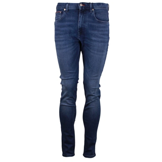 Tommy Hilfiger Jeans Pantaloni Uomo Houston Tapered Blu MW0MW33970 1BM Denim
