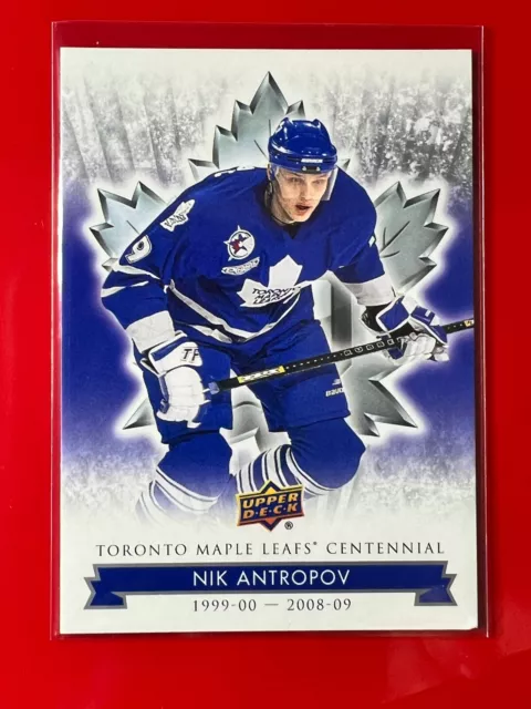 Nik Antropov #55 2017 Upper Deck Toronto Maple Leafs Centennial Nhl