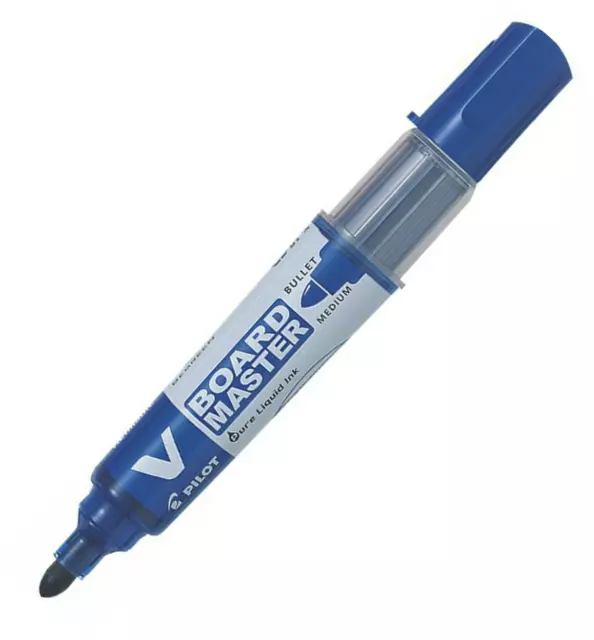 Pilot BegreeN V-Board Master Bullet Punta Mediana Pluma y Paquete de Recarga Azul 3