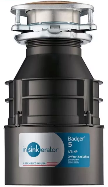InSinkErator Badger 5 1/2HP Garbage Disposal, Made In USA