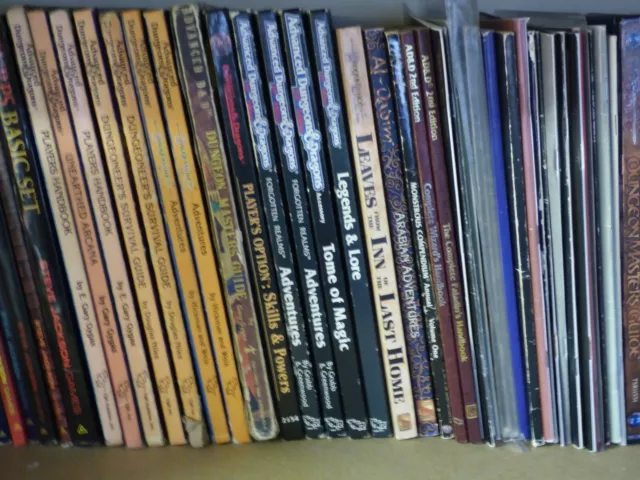 Vintage Dungeons and Dragons. Soft Cover Books. AD&D. TSR. Updated 8/6 2