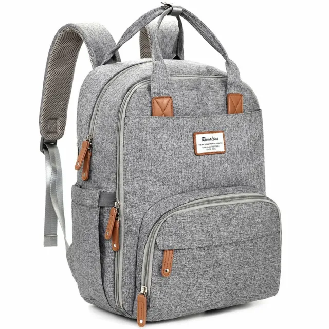Diaper Bag Backpack, RUVALINO Multifunction Travel Back Pack Maternity Baby Napp