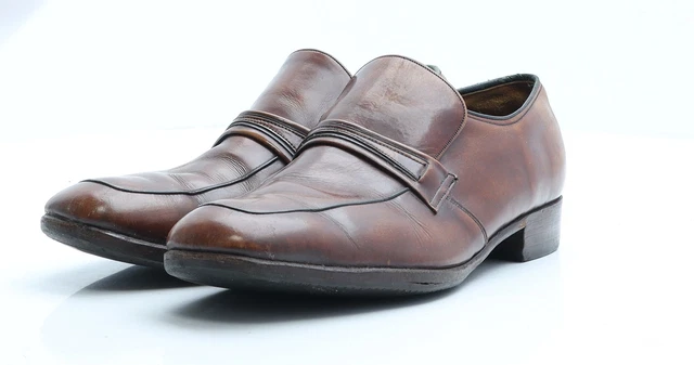 Abito Oxford da uomo Baker Nova marrone pelle UK 8 EU 41