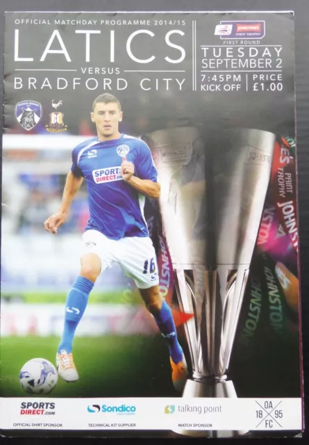 Oldham Athletic v Bradford City   Johnstone's Paint Trophy  1st Round   2-8-2014