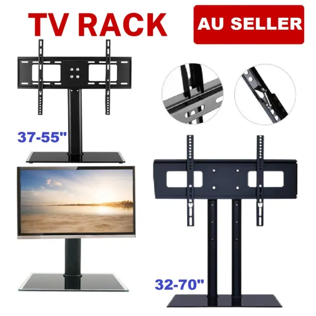 Adjustable Universal TV Stand Mount Bracket Table Top Desktop LCD LED Plasma AU