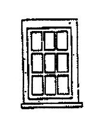 Scale Structures 2078 Steel Sash Nine Light Windows (Pack of 3)
