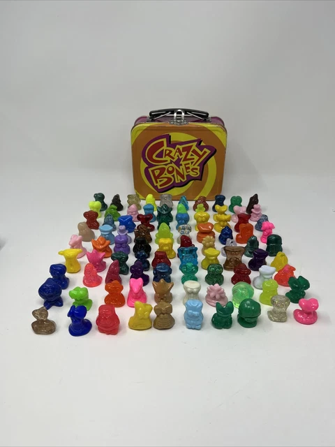 GoGo’s Crazy Bones 90 piece lot and collectible case.
