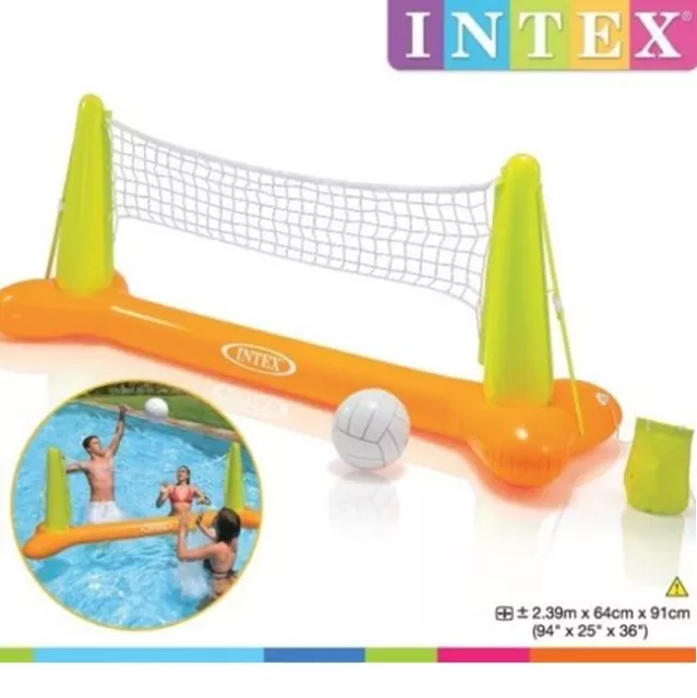 Inflatable Pool Volleyball Set with Ball Swimming Pool Game Floating Water Sport