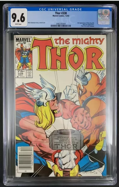 Thor (1983) #338 CGC 9.6 CPV Canadian Price Variant (CPV) 2nd App. Beta Ray Bill