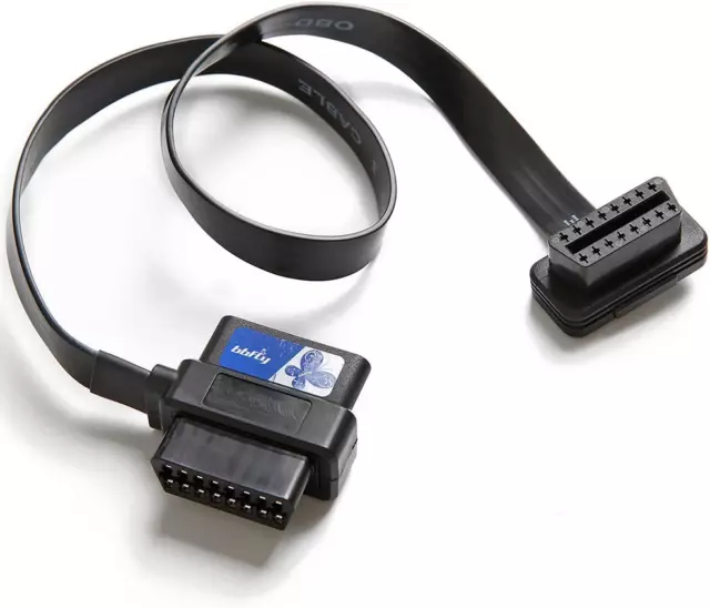 Bbfly-A9 OBD II OBD2 16 Pin Splitter Extension 1X Male and 2X Female Extension C