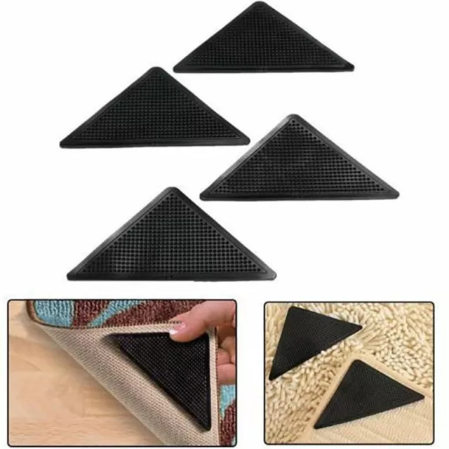 4~8Pcs Rug Carpet Mat Grippers Ruggies Non Slip Skid Washable Reusable Grips Ga