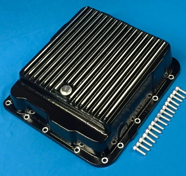 Gm Turbo 700, Th700R4, 4L60E Deep Transmission Pan, Powder Coated Aluminum
