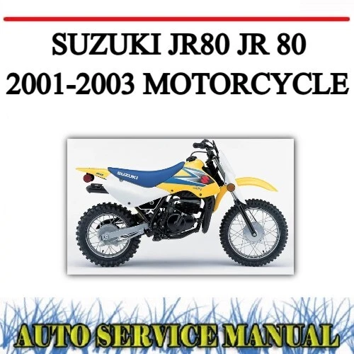 SUZUKI JR80 JR 80 2001-2003 Motorcycle Service Repair Manual~Dvd $9.99 ...