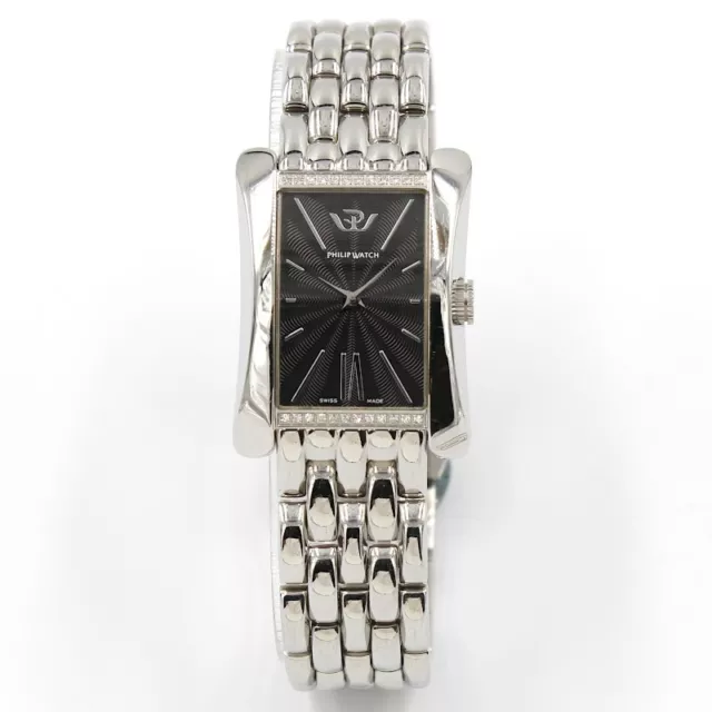 Watch New Philip Watch Fellini Steel Case with Natural Diamonds