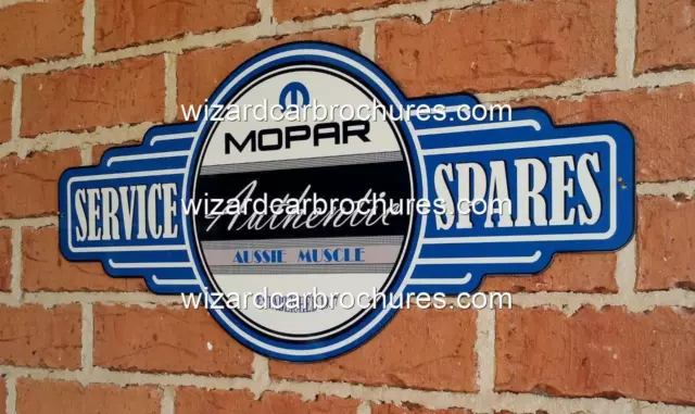 Valiant Mopar Aussie Service Station Heavy Gaugemetalsteel Garage Sign - Not Tin