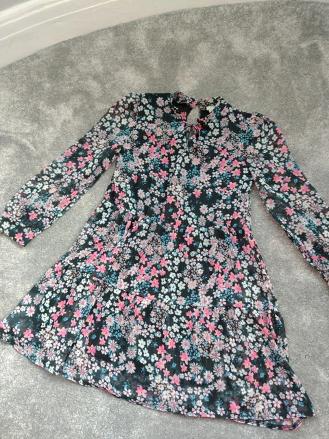 River Island Girls Dress 8 Years Gypsy Peasant Style Floral Beautiful