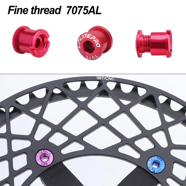 Guarnitura Vite In Alluminio Per Bici - Fissaggio Manovella, Mountain E Road Bike, Colore Oro - Foto 6