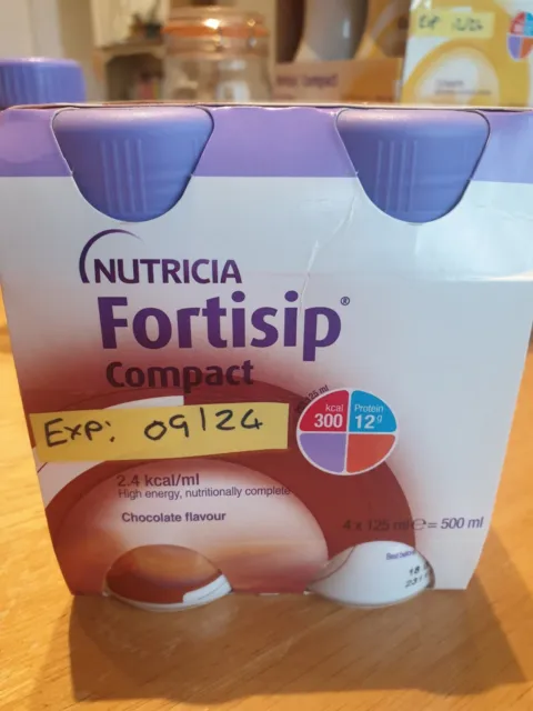 Nutricia Fortisip Compact , With 12 % Protein, Banana Flavour  (4× 125ml )