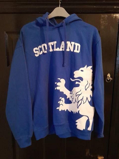 Scotland Hoodie Blue Size Large