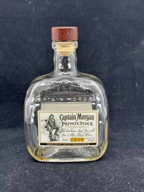 Empty Captain Morgan Private Stock 750mL Bottle Collectible Art Craft Decor