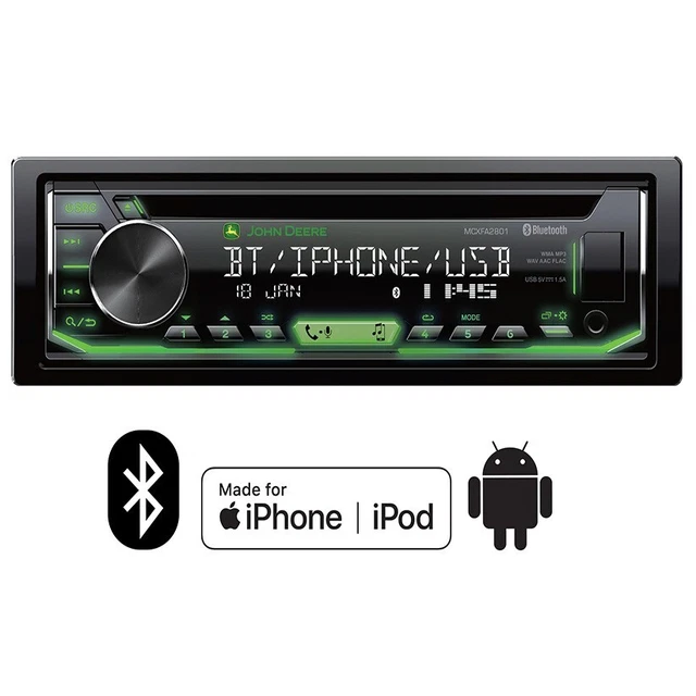 JOHN DEERE BLUETOOTH CD Radio MCXFA2801 £186.00 PicClick UK JOHN DEERE BLUETOOTH CD Radio MCXFA2801 £186.00 PicClick UK