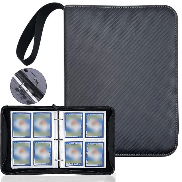 Cadeau Collectionneur Cartes Classeur Cartes Techpinmin - 30 Pages (240 Cartes), Poches Imperméables, Double Face (Cadeau Enfants) Poches Double Face Techpinmin