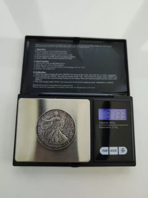 Silbermünze  USA  American Silber Eagle  Liberty  1 Dollar 1 oz 2000 999 Silber