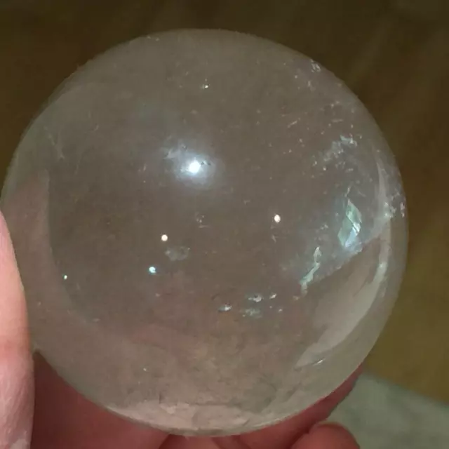 50mm Natural Quartz Rock Human Carved Sphere Ball,Realistic,Crystal Healing B833