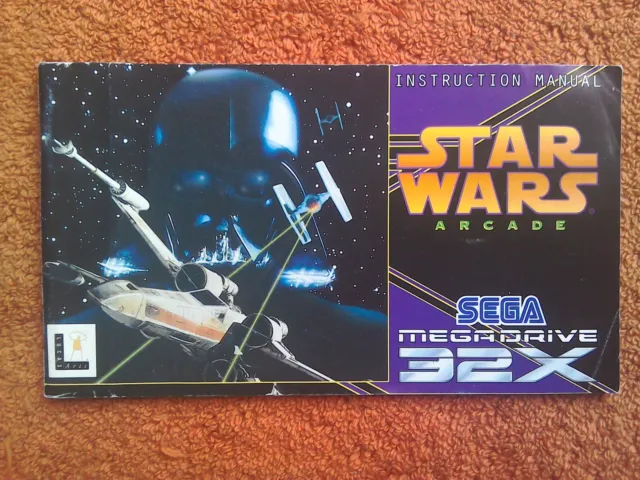 Star Wars Arcade Manual - Sega Mega Drive 32X MANUAL ONLY (PAL)