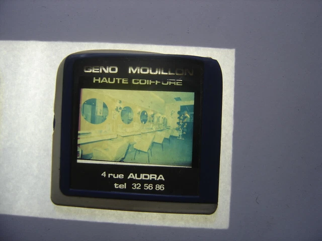 LOT Diapositive Photo Diapo Slide GENO MOUILLOT HAUTE COIFFURE rue Audra Dijon