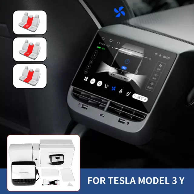 for Tesla Model 3 Y Rear Seat LCD Touch Screen Entertainment System AC Controlkc