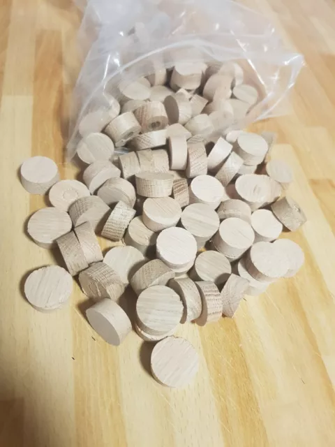 10x 25mm (European oak) cross Grain pellets/ plugs