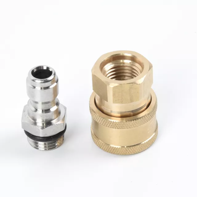 1/4INCH-Quick Release Connect Fitting Pressure Washer Coupling Connector Adapter