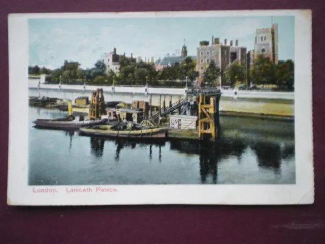 Postcard London London - Lambeth Palace From Across Water