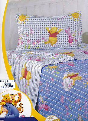 Lenzuolo letto baby con sponde LOVE GIALLO DISNEY CALEFFI 