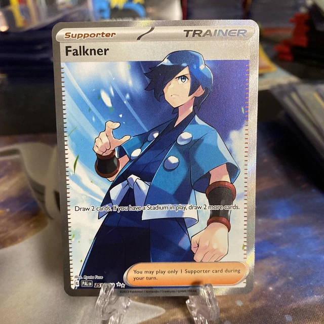 Pokemon Falkner 251/193 Paldea Evolved SV Ultra Rare Full Art Trainer NM