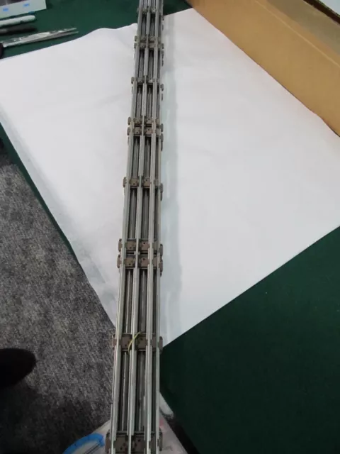 LIONEL 027 LONG 35" STRAIGHT TRAIN TRACK 3 rail tubular steel inch 6-65024