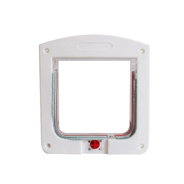 Agujero para mascotas pequeño interruptor puerta perro solapa exterior gatito