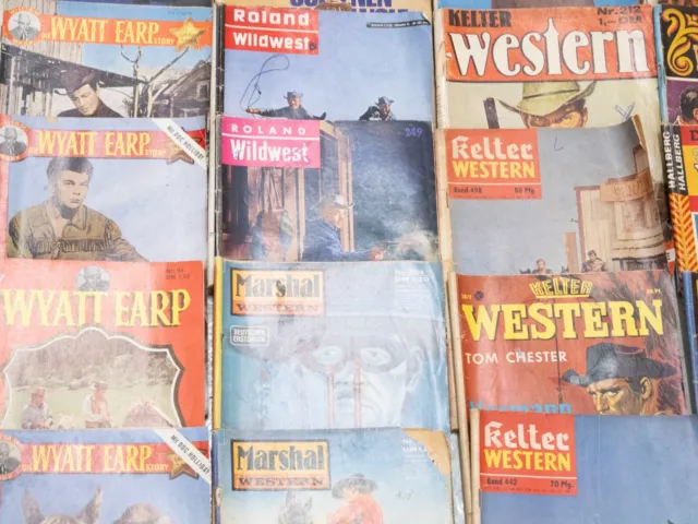 100x Western Romanhefte Konvolut Romane Pabel Moewig Marshal Weiter Wyatt Earp.. 3