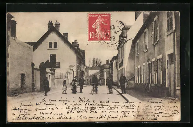 CPA Neuvy-sur-Loire, Grande Rue 1908