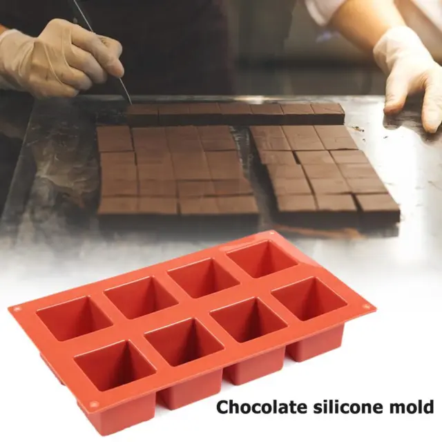 EY# 8 Cavity Square Silicone Mold DIY Mousse Dessert Magic Baking Mould