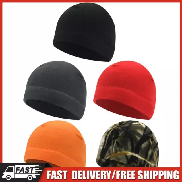 Men Women Watch Cap Thick Polar Fleece Unisex Soft Cap for Cycling Skiing Hiking