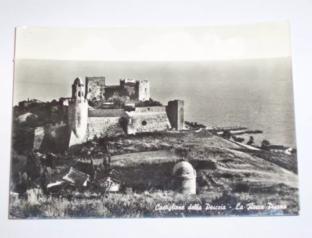 Cartolina Castiglione della Pescaia - Rocca Pisana 1962.