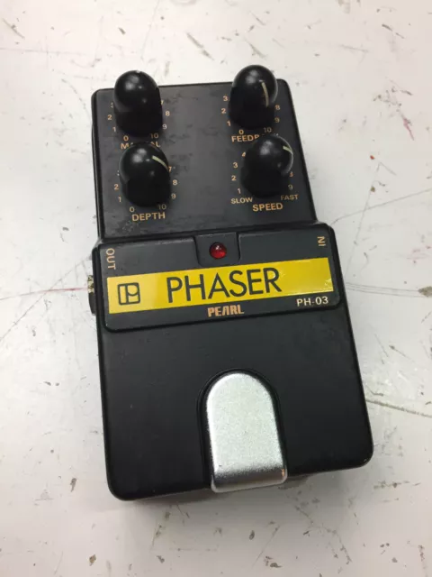[Used] Pearl PH-03 Phaser pedal - WORKING w. minor battery leak damage