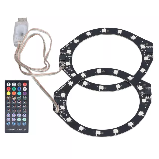 RGB LED Light Ring BT Sync Music 400 Effects 8 Colors LED Tape Lights With A TOH