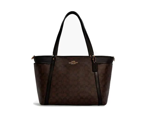 COACH BABY BAG in Signature Canvas Black/Brown with Changing Pad ...